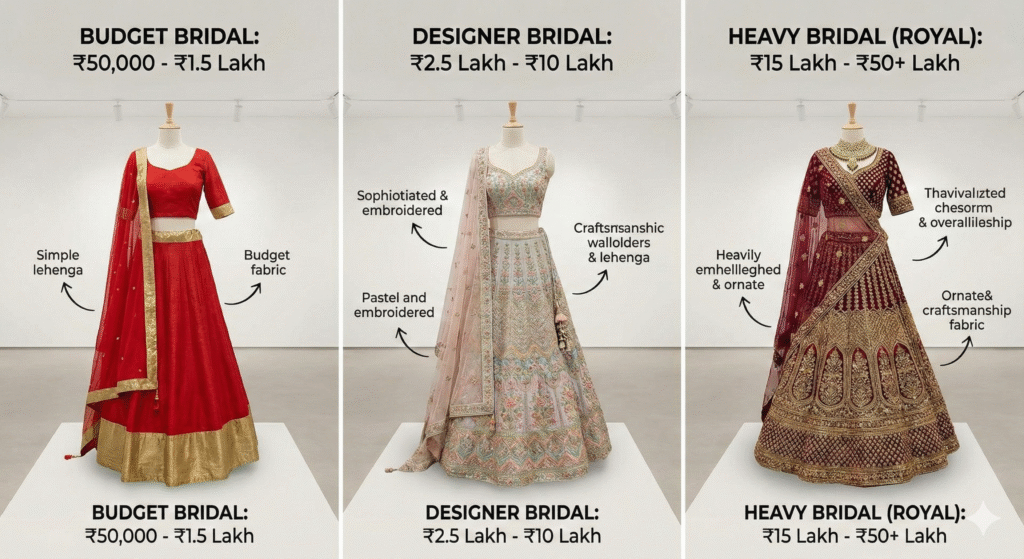 2025 bridal lehenga trends showcase with embroidered and sequin designs