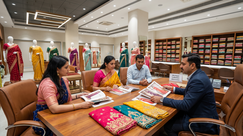 Buying wholesale sarees directly from Surat manufacturers