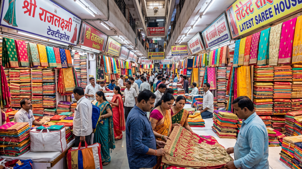 Top wholesale saree markets in Surat